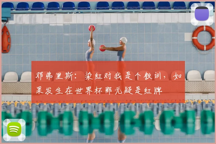 邓弗里斯：染红对我是个教训，如果发生在世界杯那无疑是红牌